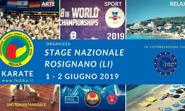 KARATE: Stage Nazionale FEDIKA 2019